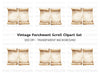 Vintage Scrolls Clipart Bundle