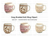 Knitted Cozy Clipart Bundle