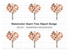Heart Tree Clipart Bundle