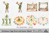 Santa and Christmas Decor Clipart Bundle