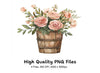 Rustic Floral Arrangements Clipart Bundle
