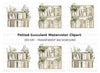 Bookshelf with Greenery Clipart Bundle