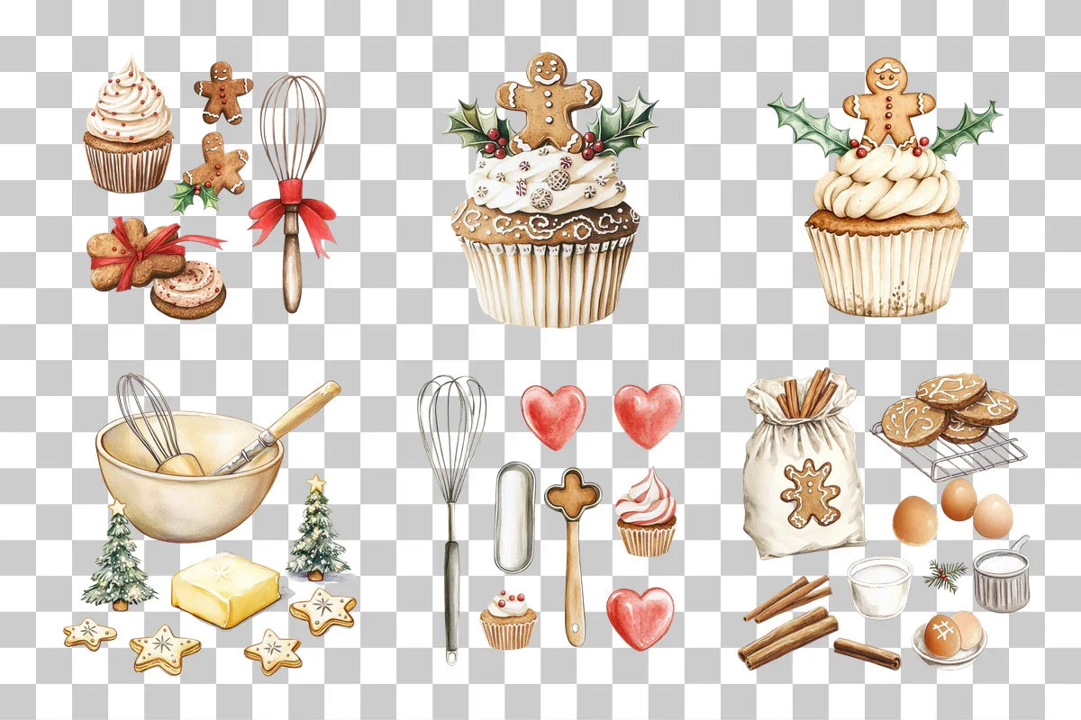 Festive Baking Delights Clipart Bundle - CraftNest - Digital Crafting and Art