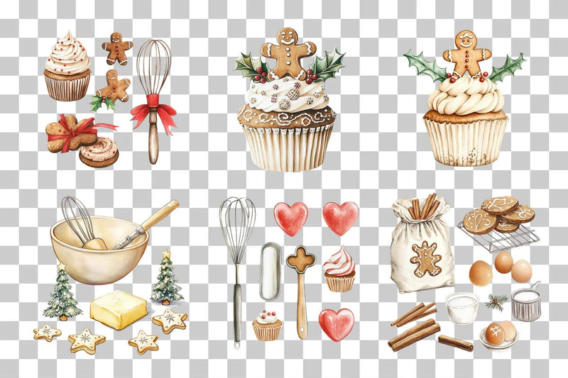 Festive Baking Delights Clipart Bundle - CraftNest - Digital Crafting and Art