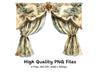 Vintage Drapes Clipart Bundle