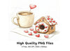 Valentine's Day Gingerbread House Clipart Bundle