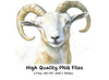 Majestic Ram Head Clipart Bundle