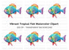 Vibrant Tropical Fish Clipart Bundle