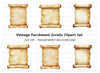 Vintage Scroll Clipart Bundle