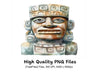 Mystical Stone Idol Clipart Bundle