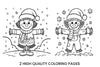 Winter Scarecrow Coloring Books