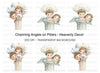 Angels on Pillars Clipart Bundle