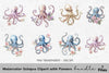 Octopus with Flowers Clipart Bundle