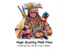 Native American Warrior Clipart Bundle