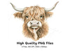 Cute Highland Cow Clipart Bundle