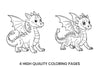 Cute Baby Dragon Coloring Books