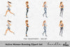 Active Women Running Clipart Bundle