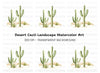 Desert Cactus Clipart Bundle