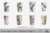 Marble Agate Tumbler Designs Clipart Bundle