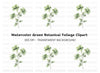 Green Leaves Clipart Bundle