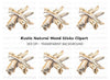 Natural Driftwood Clipart Bundle