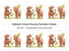 Highland Calf Blowing Dandelion Clipart Bundle