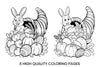 Thanksgiving Bunny Cornucopia Coloring Books