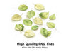 Green Leaves Clipart Bundle