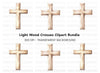 Wooden Cross Clipart Bundle