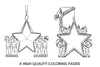 Christmas Star Construction Coloring Books