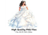 Stunning Bridal Gown Clipart Bundle