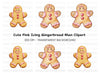 Gingerbread Men Duo Clipart Bundle