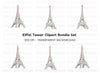Eiffel Tower Clipart Bundle