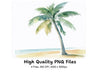 Tropical Palm Trees Clipart Bundle