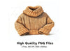 Cozy Knitted Sweaters Clipart Bundle