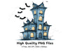 Spooky Haunted House Clipart Bundle