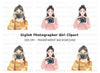Girls With Cameras Clipart Bundle