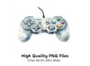 Hand Painted Video Game Controller Clipart Bundle