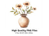 Elegant Flower Vase Clipart Bundle
