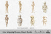 Cute Spooky Mummy Clipart Bundle