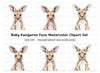 Cute Baby Kangaroo Clipart Bundle