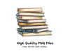 Stacked Books Clipart Bundle