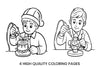DIY Christmas Decorations Coloring Books