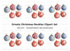 Christmas Ornaments Clipart Bundle