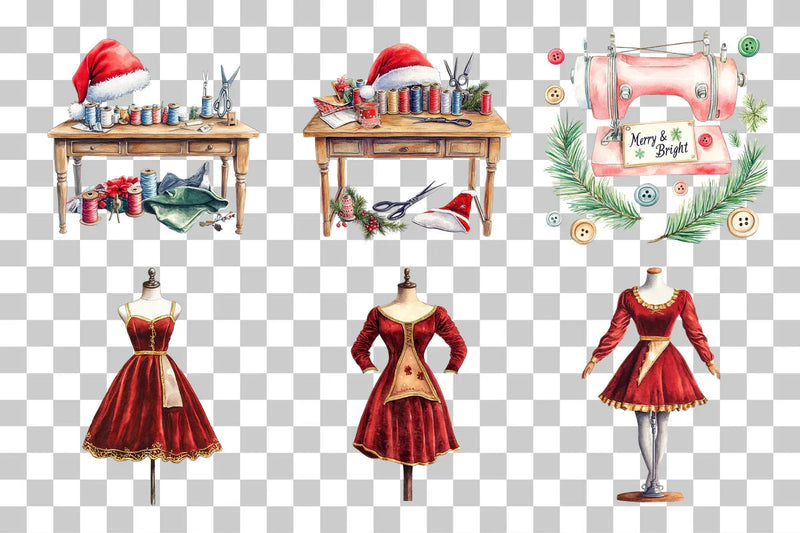 Festive Christmas Crafting Clipart Bundle - CraftNest - Digital Crafting and Art