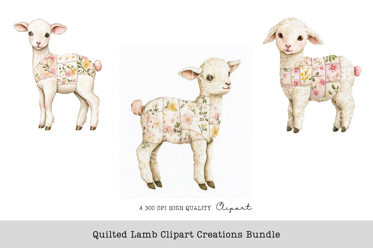 Quilted Lamb Creations Clipart Bundle