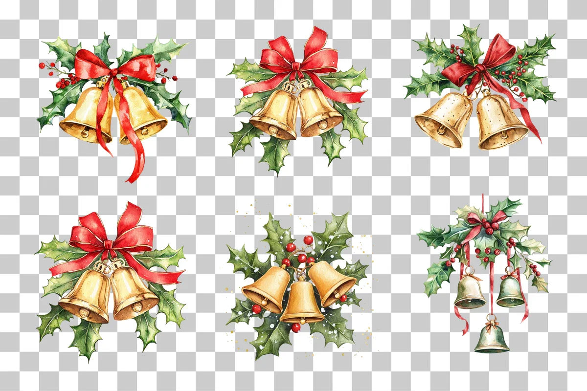 Christmas Bell Clipart Bundle - CraftNest - Digital Crafting and Art