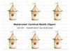 Circus Tent Birdhouse Clipart Bundle