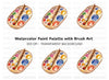 Single Paint Palette Clipart Bundle