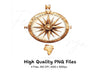 Vintage Compass Rose Clipart Bundle